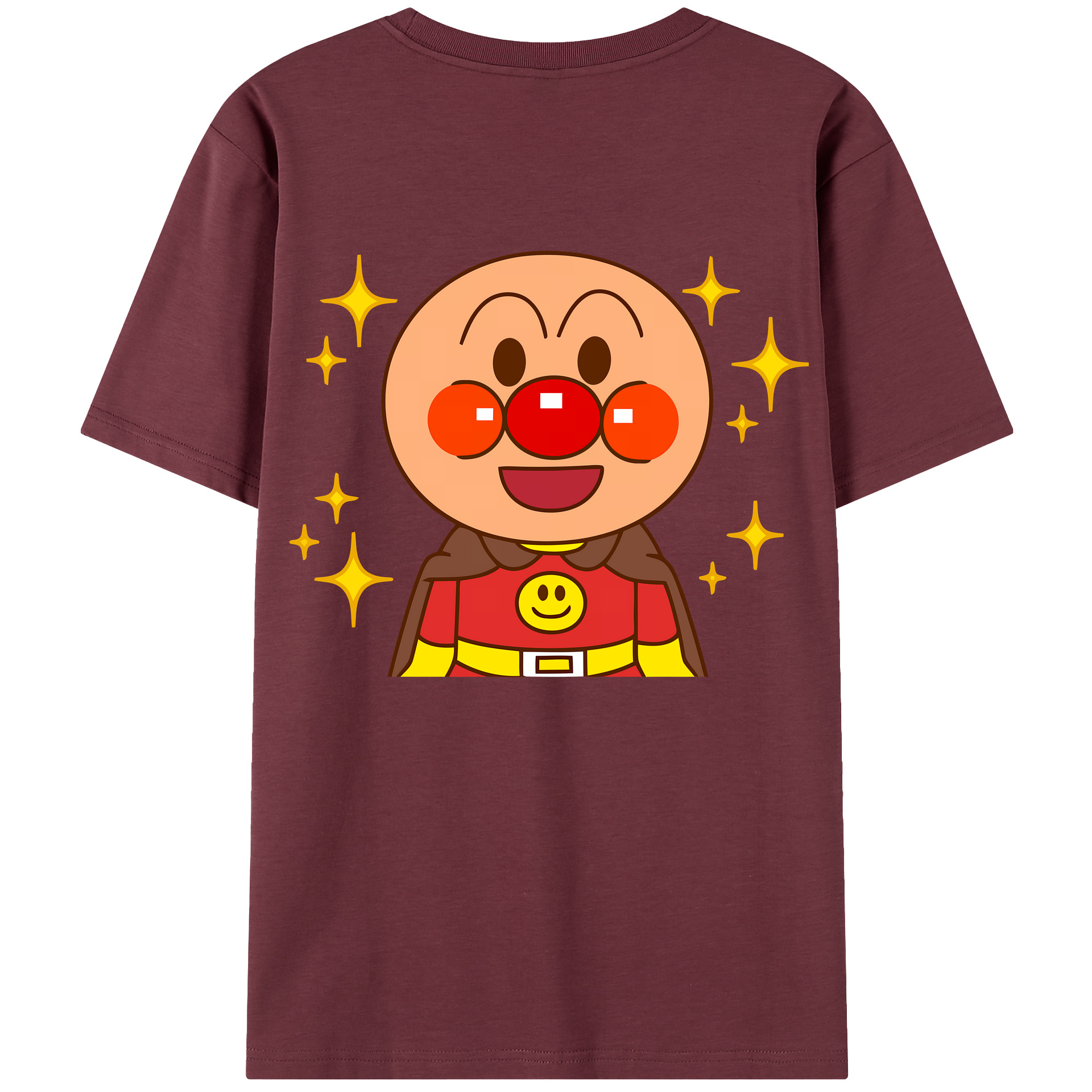 （画像用） アンパンマン Anpanman 綿100％半袖Tシャツ（背面プリント）